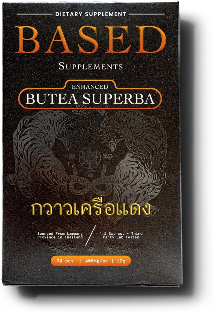 Based Supplements Butea Superba Extract - Traditional Thai Herb for Men's Vitality, Focus & Energy - Premium Root Powder with Natural Flavonoids 2