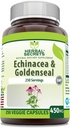Herbal Secrets Echinacea & Goldenseal Root Supplement | 450 Mg Per Serving | 250 Veggie Capsules | Non-GMO | Gluten-Free | Made in USA (250 Veggie Capsules) 2
