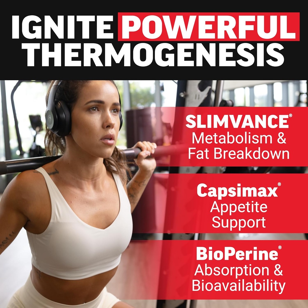 FORCE FACTOR LeanFire with Next-Gen SLIMVANCE Advanced Thermogenic Fat Burner for Weight Loss with B Vitamins and Capsimax to Boost Metabolism, Increase Energy, and Enhance Focus, 60 Capsules 4