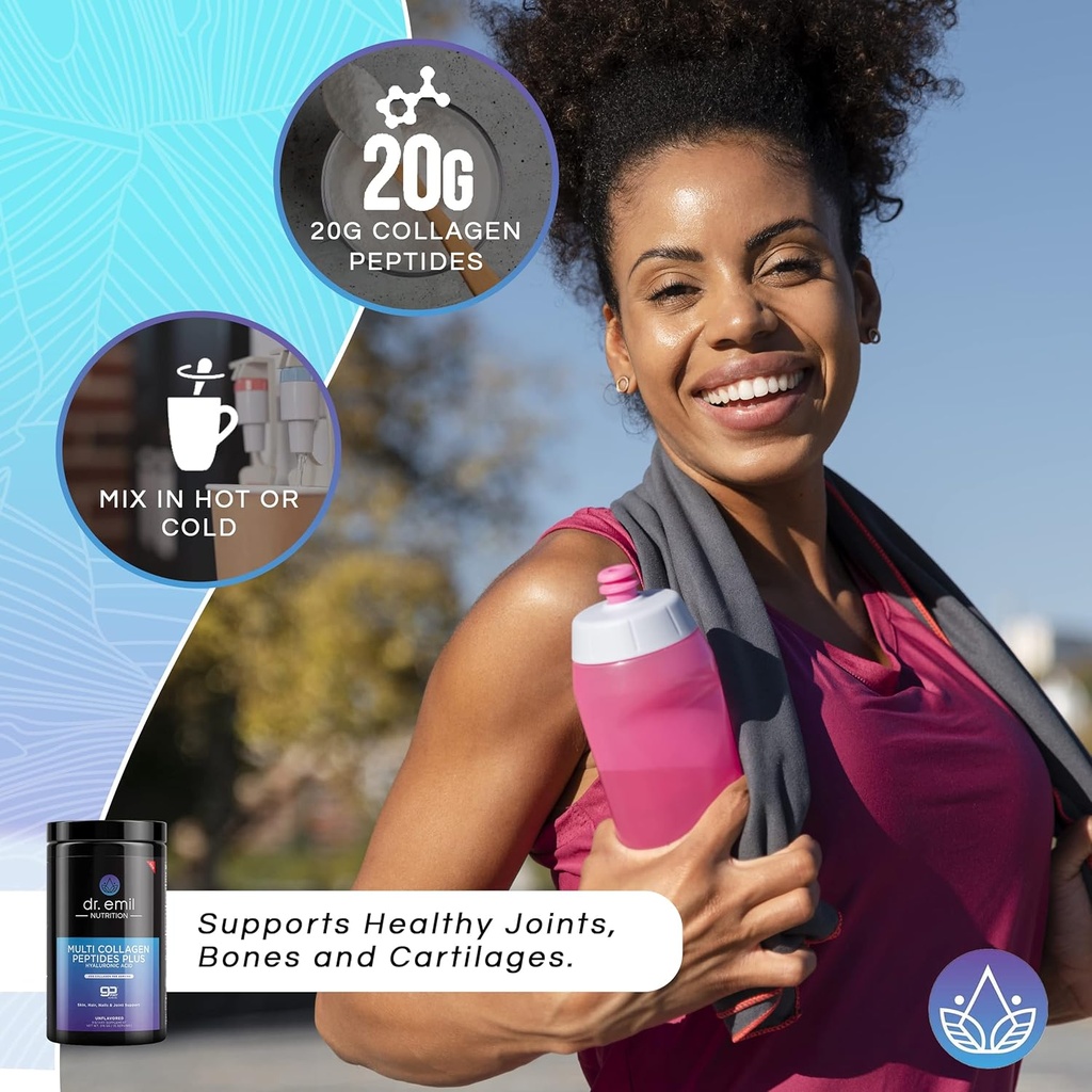 DR. EMIL NUTRITION Complete Multi Collagen Bundle - Double The Collagen & Double The Hair, Skin & Nails Benefits - Collagen Peptide Pills & Collagen Powder Bundle (15 Servings) 6