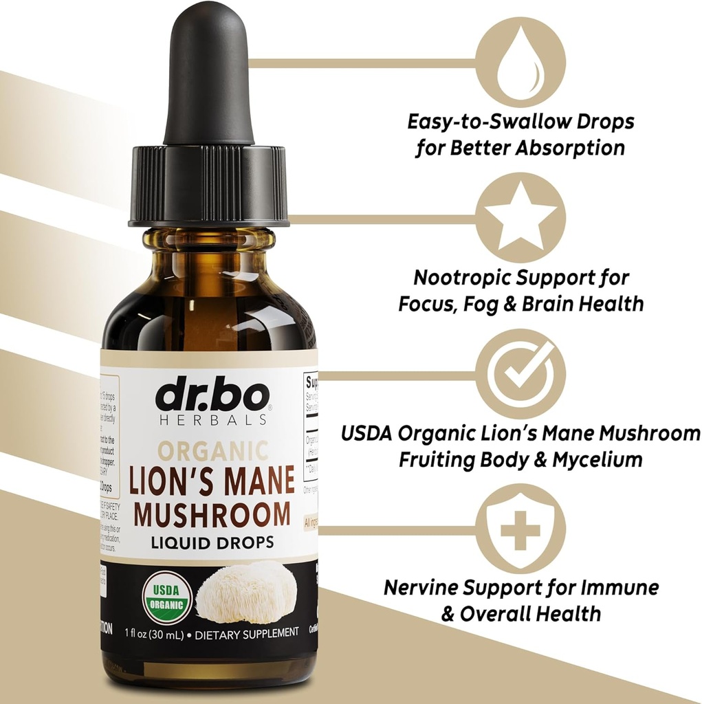 Zeolite Detox & Lions Mane Drops - Zeolite for Kids & Adults with Vitamins B12 & D, Clinoptilolite Gentle Body Daily Detox Cleanse - Organic Lion's Mane Mushroom Liquid Drops for Focus, Fog, Brain 4