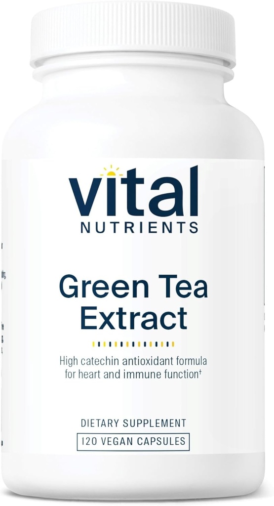 Vital Nutrients Green Tea Extract 550mg | Potent Antioxidant for Heart & Immune Health* | Polyphenols Supplement with EGCG | Gluten, Dairy, Soy Free | Non-GMO | 120 Capsules 2