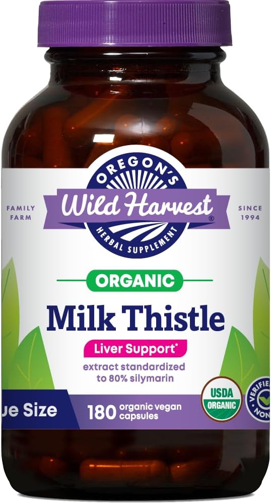 Oregon's Wild Harvest Certified Organic Milk Thistle USDA Certified Organic Herbal Supplement, 90 Count 6