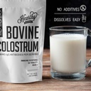 HEARTHY FOODS Bovine Colostrum Powder - Upto 30% IGG, 90 Servings, Leaky Gut Repair Supplements, Gut Health and Immune Support | Grass-Fed Halal Non GMO, Gluten Free 16Oz 454g 6