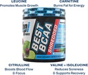 BPI Sports Best BCAA Shredded - Caffeine Free Thermogenic Recovery Drink, Lean Muscle Building BCAA Powder for Women and Men, Preworkout BCAAs Amino Acids Drink- Cherry Lime - 25 Servings 4
