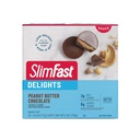 SlimFast Delights Peanut Butter Chocolate Snack Cup, 0g Added Sugar, 2g of Net Carbs, 10 Count 2