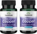 Swanson Copper Antioxidant Immune System Red Blood Cell Support Mineral Supplement (Copper chelate) 2 mg 300 Tabs (2 Pack) 2