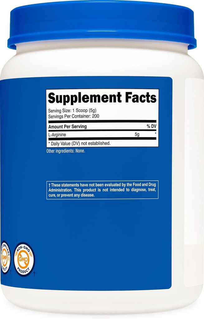 Nutricost L-Arginine Powder 1KG - Pure L-Arginine, 5g Per Serving 6