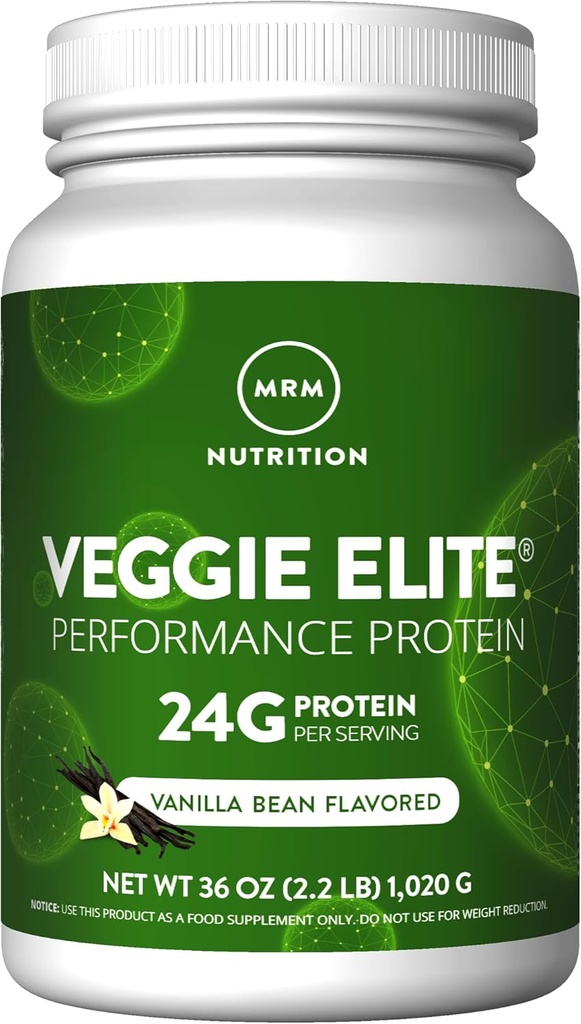 MRM Nutrition Veggie Elite Performance Protein | Chocolate Mocha Flavored| Plant-Based Protein| Easy to Digest | with BCAAs| Vegan + Gluten-Free | Clinically Tested| Digestive enzymes | 30 Servings 5