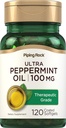 Piping Rock Peppermint Oil Softgel Capsules | 50mg | 120 Pills | Therapeutic Grade Extract | Non-GMO, Gluten Free Supplement 2