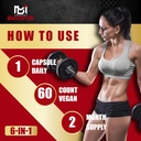 Berberine Supplement with Ceylon Cinnamon, Turmeric, Artichoke, Milk Thistle - Berberine HCl Supplement Pills - 60 Capsules [2-Month Supply] 4