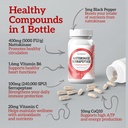 Nattokinase 2000 FU Serrapeptase 240000 SPU Supplement - Enhanced with Coenzyme CoQ10 Vitamin B6 Vitamin C Black Pepper Extract - Nattokinase 400mg Capsule for Men Women 4