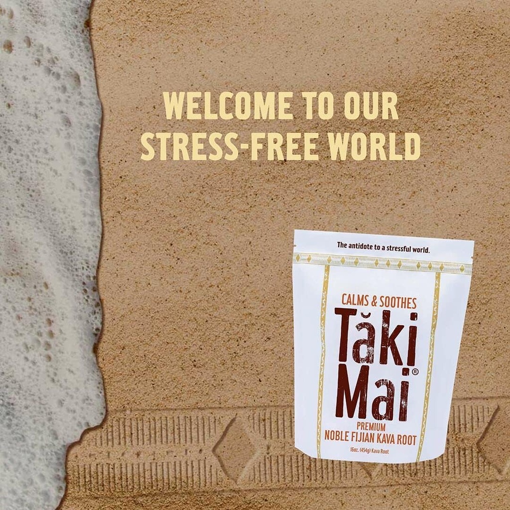 Taki Mai Noble Kava Kava Root Powder 16oz – Authentic Traditional Grind, Natural Evening Relaxation, Restful Nights and Calm Rituals, 100% Pure Noble Kava 6