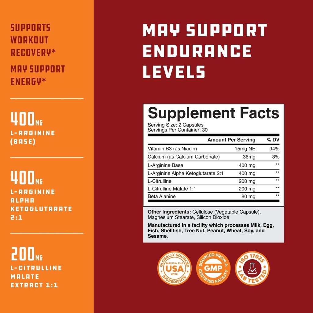 Bundle of Horny Goat Weed for Men with Black Maca Root, Tongkat Ali, Saw Palmetto & Panax Ginseng Extract for Stamina & Energy and Nitric Oxide Supplement with L-Arginine for Muscle Growth & Recovery 4