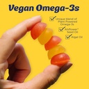 Wiley'S Finest Vegan Omega-3 Gummies - Natural Sugar - Vegetarian Dha, Ala & Sda - Gluten Free - Lemon Flavor, 60 Gummies 6