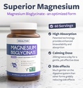 High Absorption Magnesium Bisglycinate Capsules - Clinically Validated Buffered and Chelated Magnesium Supplement - 1 Daily Vegan Capsule with Lab Verified Gentle 200mg Serving (2 Month Supply) 3