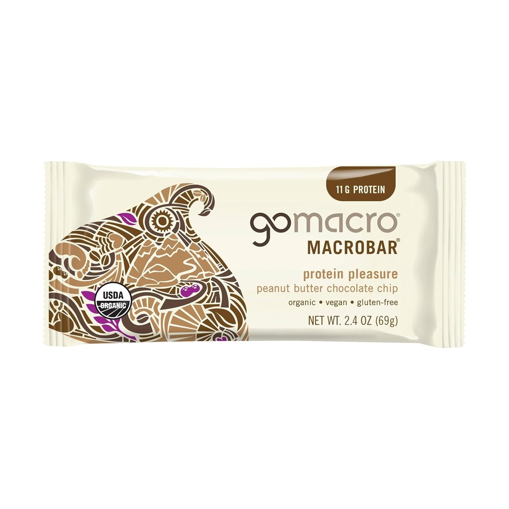 GoMacro, Protein Pleasure Bar, Peanut Butter Chocolate Chip, 2.4 oz 2
