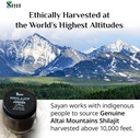Sayan Pure Shilajit Powder 1oz/28g, 5 Months Supply - Potent Organic Fulvic Acid Supplement - Supports Immune System, Memory, Focus, and Provides Natural Energy - Freeze-Dry Extract, Vegan, Non-GMO 4