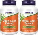 Now Foods Olive Leaf Extract 500mg Standardized to 6% Oleuropein, 120 Vcaps (2 Pack) 2