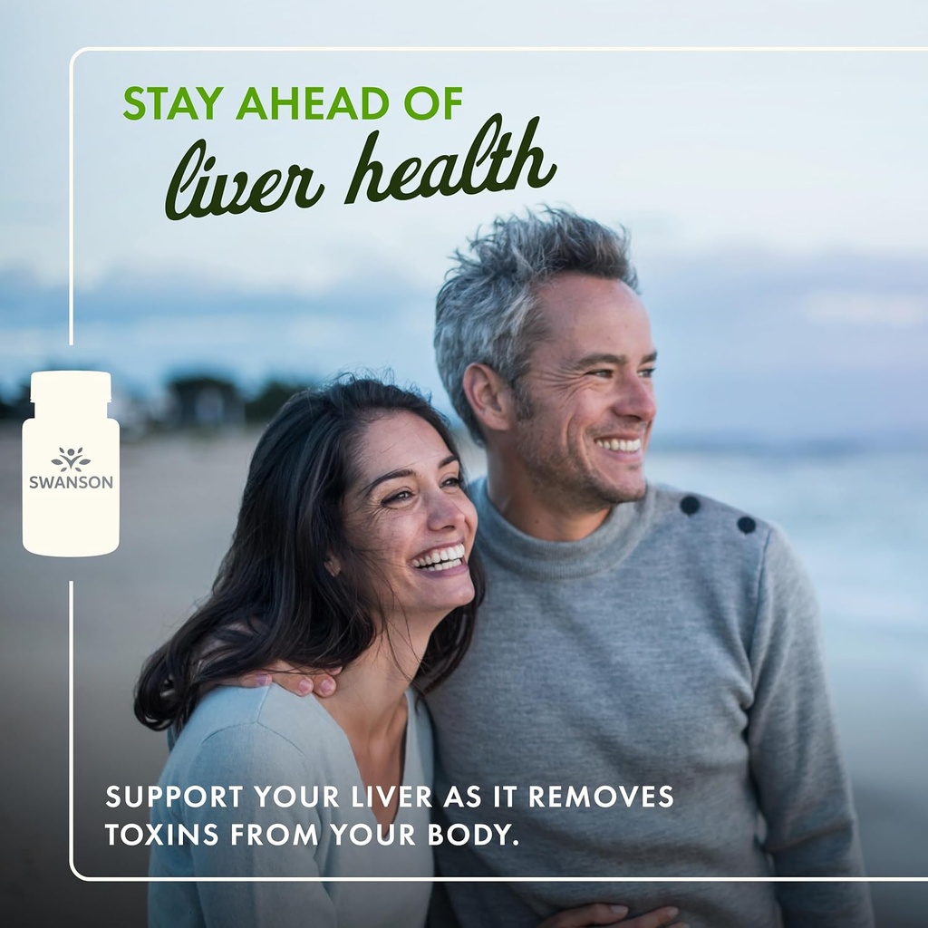 Swanson Milk Thistle - Herbal Liver Support Supplement - Natural Formula Helping to Maintain Overall Health & Wellbeing - (100 Capsules, 500mg Each) 3 Pack 3