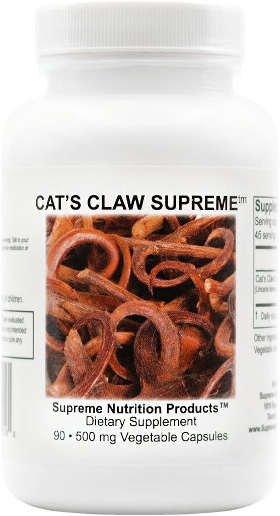 Supreme Nutrition Cat’s Claw Supreme, 90 Pure Cat’s Claw Bark Vegetarian Capsules 2