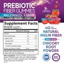 Fiber Gummies for Adults, Daily 4g Gummy Fiber Supplement, Prebiotic Gummy Digestive Health Support - Plant Based Soluble Fiber Chews, Prebiotics Supports Regularity & Digestion Non-GMO - 120 Gummies 3