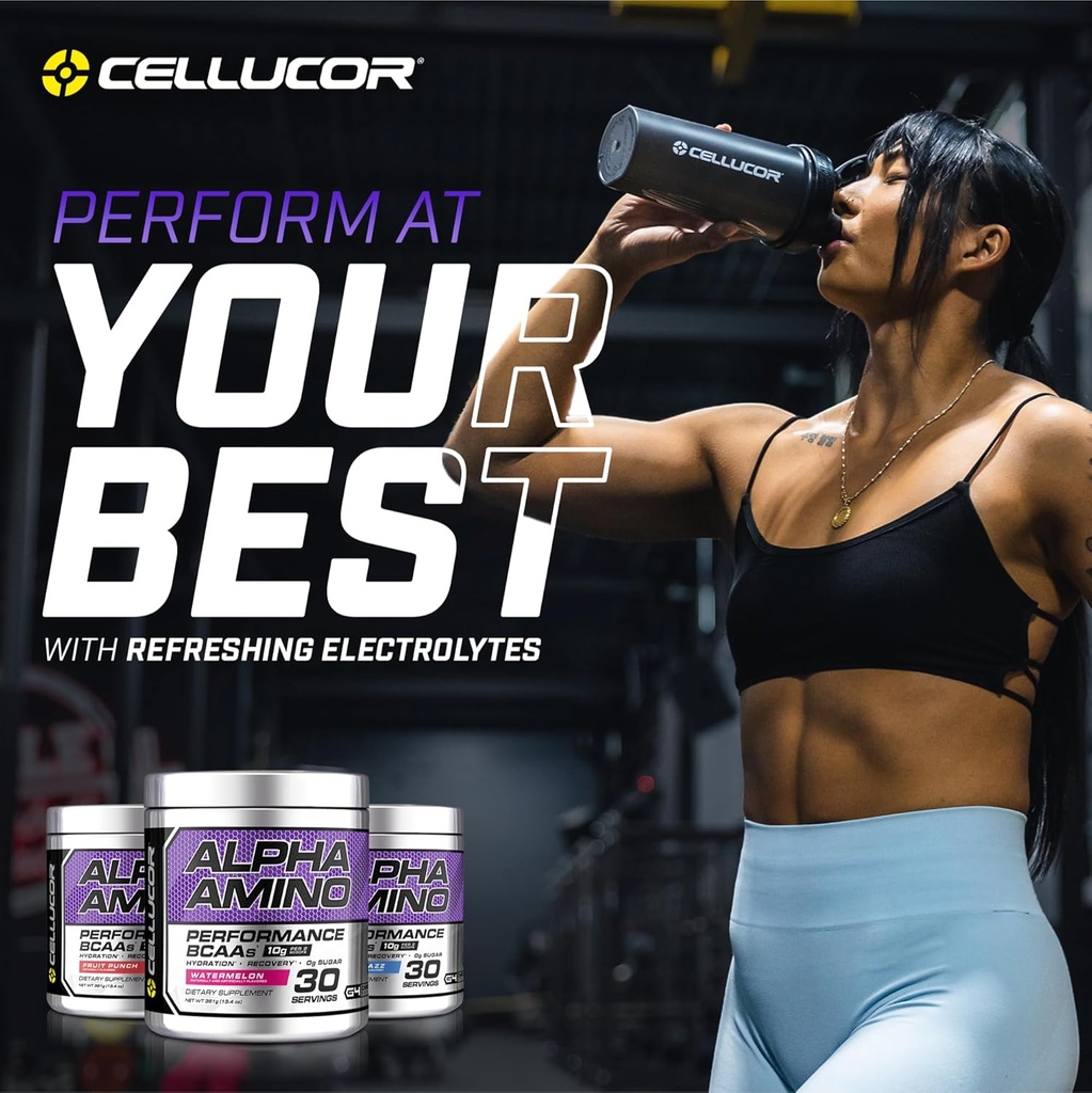 Cellucor Alpha Amino EAA & BCAA Powder | Branched Chain Essential Amino Acids + Electrolytes | ICY Blue Razz | 30 Servings 4