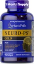 Puritan's Pride Neuro-PS® Gold Plus Neuro-Serine™ with Gingko Biloba and DHA, Advanced Dietary Supplement for Brain Function, Health, and Memory Support, 1 Month Supply, 90 Rapid Release Softgels 2