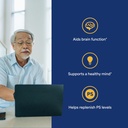 Puritan's Pride Neuro-PS® Gold Plus Neuro-Serine™ with Gingko Biloba and DHA, Advanced Dietary Supplement for Brain Function, Health, and Memory Support, 1 Month Supply, 90 Rapid Release Softgels 4