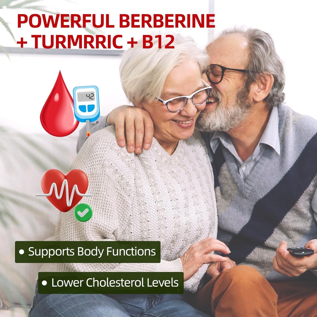 Berberine Gummies with Ceylon Cinnamon 1500mg High Potency Berberine HCL Supplement for Immune and Metabolism Support, Sugar Free, Strawberry Flavor - 120 Count 6