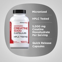 Piping Rock Creatine Monohydrate Capsules | 5000mg | 150 Pills | Micronized Supplement for Men and Women | Non-GMO, Gluten Free 5