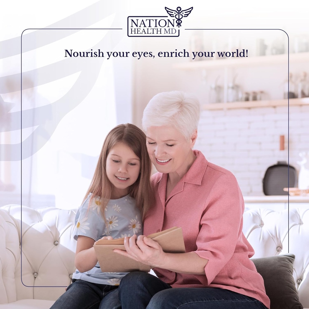 Vision Nutri Complex - Eye Vitamins with Lutein, Bilberry - Eye and Vision Health for Men & Women - 60 Capsules 6