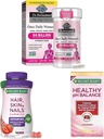 Garden of Life & Nature's Bounty Women’s Wellness Valentine’s Day Bundle- Digestive & Vaginal Health Support, Hair, Skin & Nails Pectin Gummies with Biotin, Vaginal Probiotics with Cranberry, 30-200ct 2