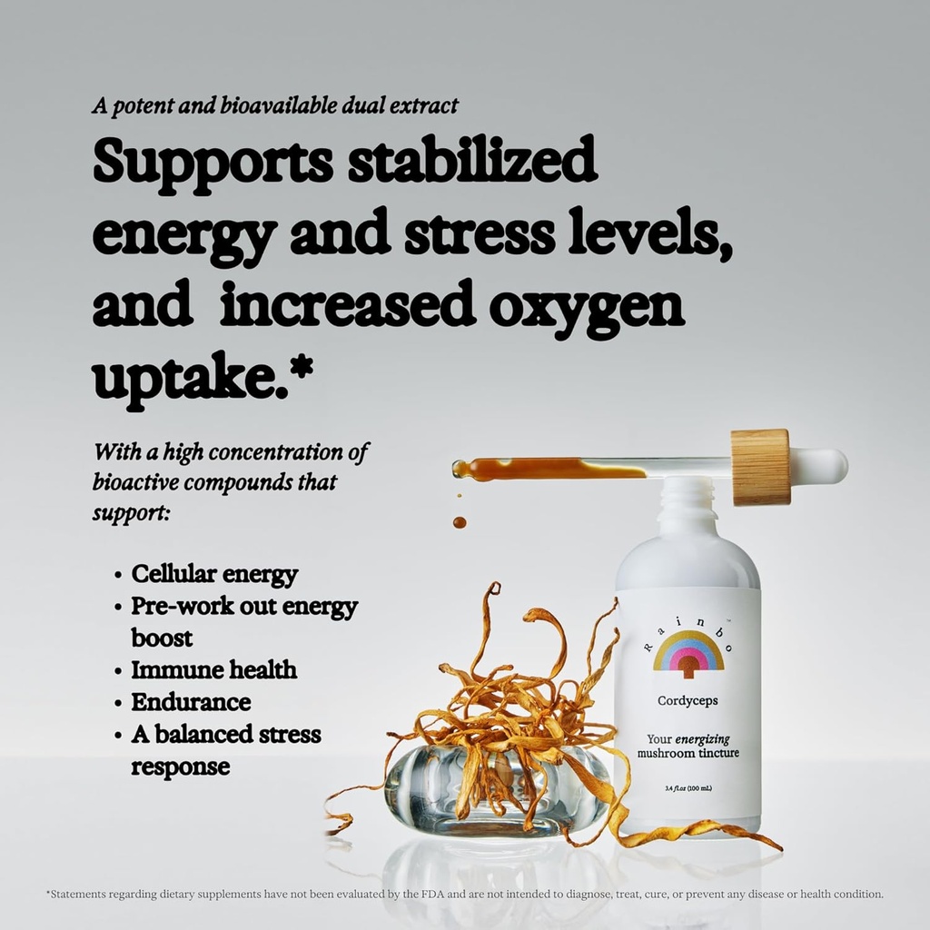 Rainbo Libido Bundle, Cordyceps Mushroom Extract + Chaga Mushroom Tincture, Dual Extract Daily Mushroom Tinctures for Comprehensive Immune Support, Vegan Liquid Mushroom Supplements 4