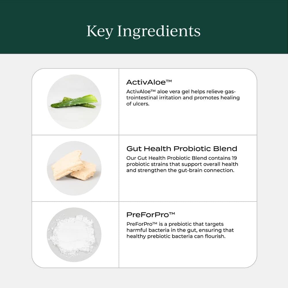 CYMBIOTIKA Probiotic + Prebiotic, 60 Billion CFU - 19 Strains, Gut Health Supplement for Women & Men, Immune Support, Digestive Health, & Gut Balance, 90 Capsules, 1 Month Supply, Made in USA 4