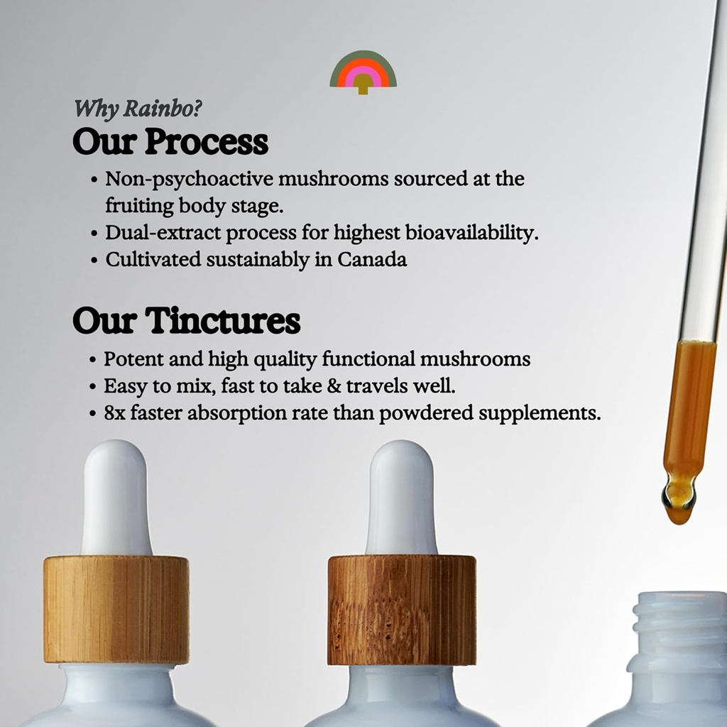Rainbo Libido Bundle, Cordyceps Mushroom Extract + Chaga Mushroom Tincture, Dual Extract Daily Mushroom Tinctures for Comprehensive Immune Support, Vegan Liquid Mushroom Supplements 5