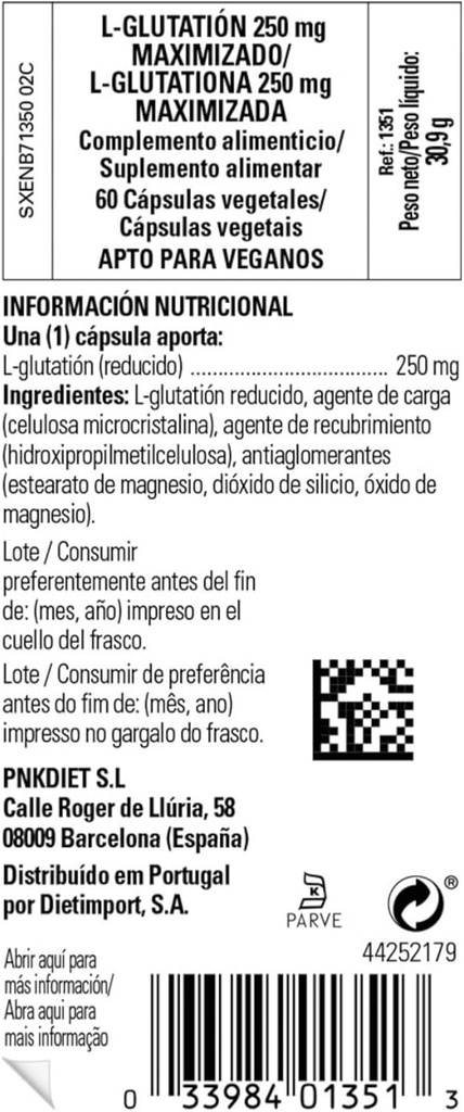 Solgar Reduced L-Glutathione 250 mg, 60 4