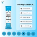 GoLive Prebiotic & Probiotic for Women, Men, Kids. Flavor-Free, Sugar-Free, Synbiotic Powder w/ GOS, L-Glutamine, Vitamin D3, Electrolytes. For Gut Health, Digestion, Metabolism, Immunity 15-50B CFUs. 4