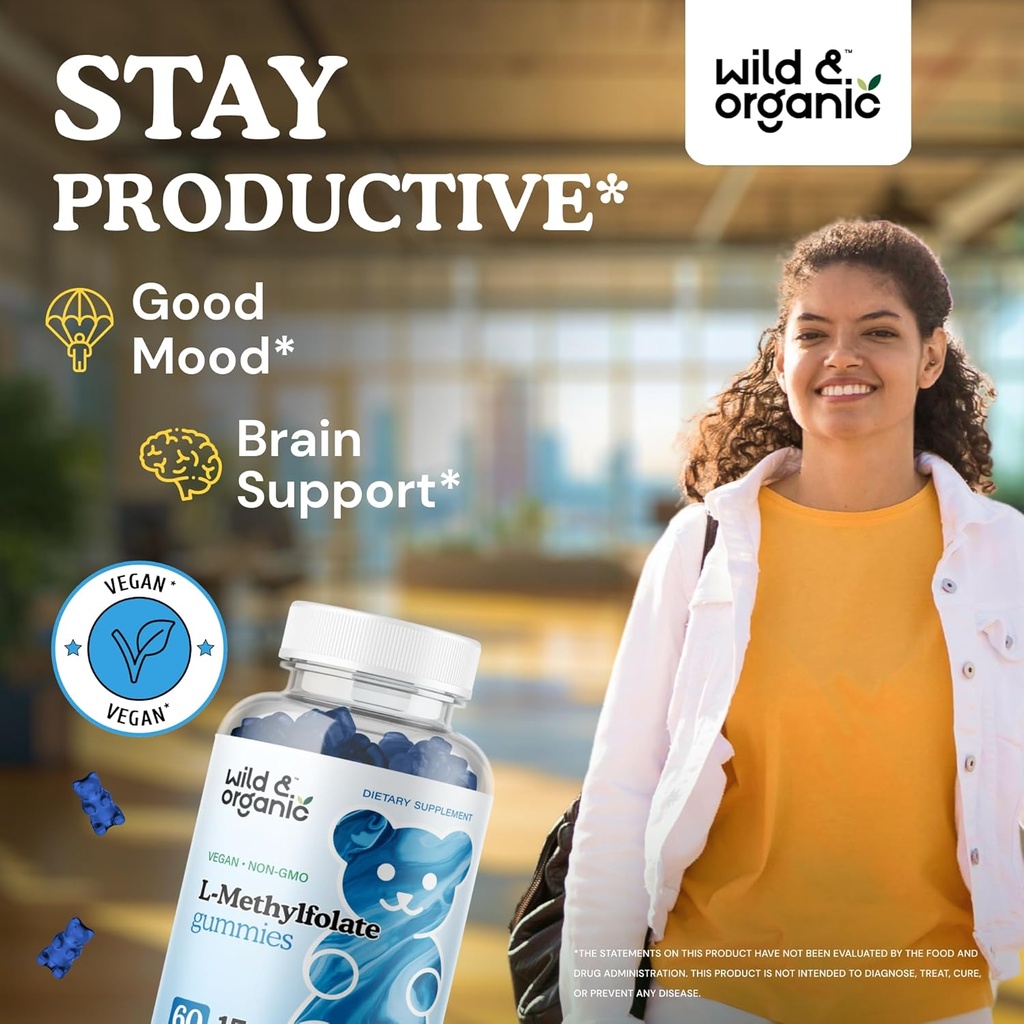 Wild & Organic L-Methylfolate Gummies & L-Glutathione Gummies 3