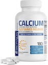 Bronson Calcium 1200 MG Per Serving Sustained Release with Vitamin D3 1000 IU Vitamin D3 Per Serving Non-GMO, 180 Tablets 2