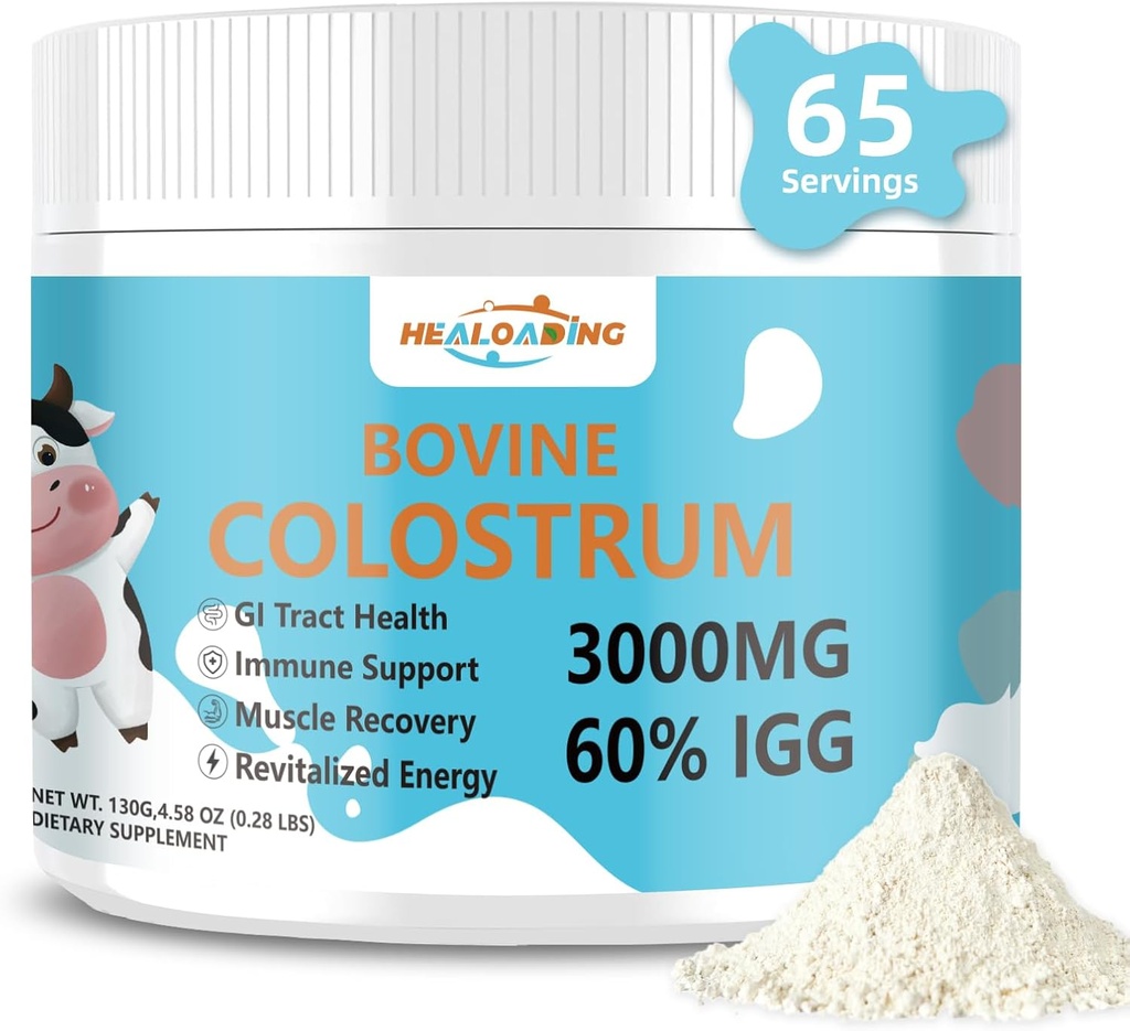 Bovine Colostrum Supplement Powder: Pure Whole Bovine Colostrum Rich in Immunoglobulins and Nutrients for Immune Support and Gut Health, Easy to Mix in Water or Smoothies 2