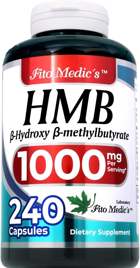 FITO MEDIC'S Lab | hmb |240 Capsules |1000 mg| hmb Supplement | hmb Free Acid| beta-hydroxybutyrate | Concentrate Extract | Ultra high Absorption. 3
