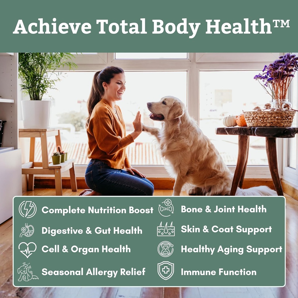 Wholistic Pet Organics Canine Complete - Dog Multivitamin Powder - 1 Lb - Daily Dog Vitamins and Supplements for Homemade Food - Immune System, Skin, Coat & Overall Health - Small and Large Breed 5