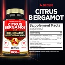 11 in 1 Citrus Bergamot Supplement 1000mg with Black Chokeberry, Berberine HCl & More - 90 Capsules - Supports Heart Health, Immune System, Energy Production 3