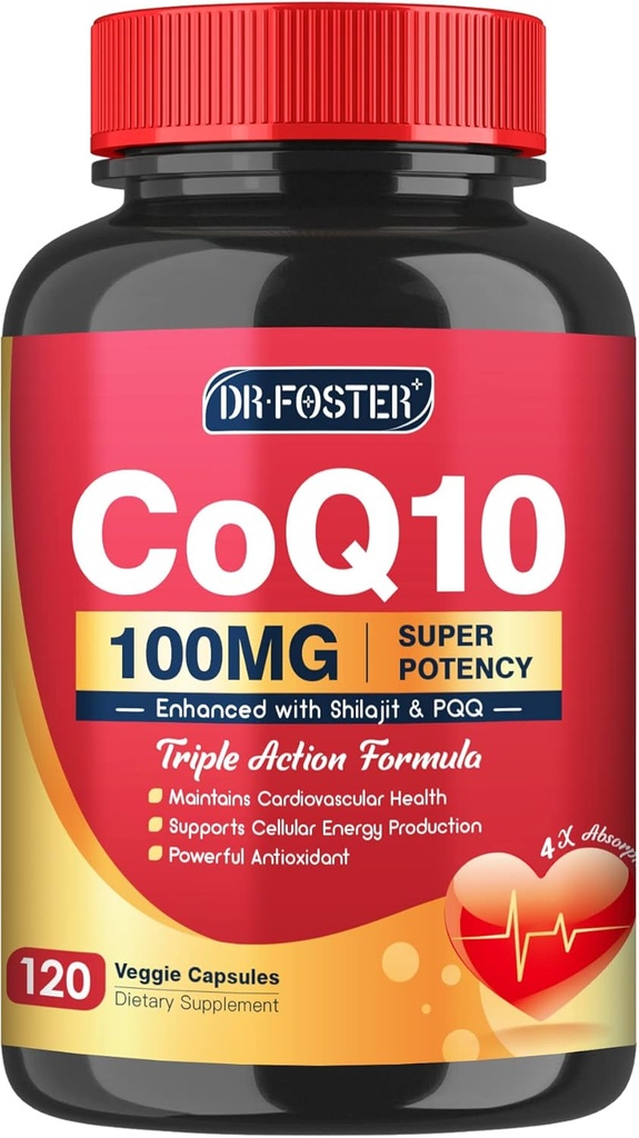 DRFOSTER COQ10 Supplements with PQQ, 118 Veggie Capsules 2