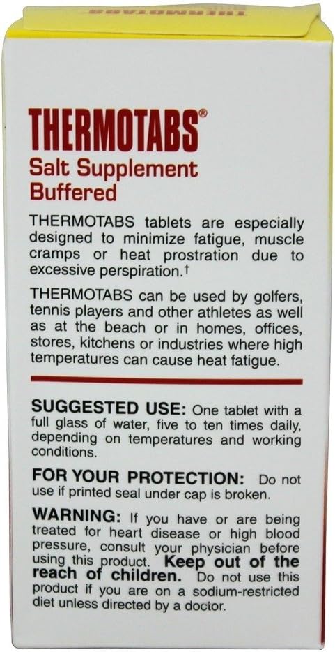 Thermotabs Salt Supplement, Buffered, 100 Tablets 4