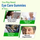 Eye Vitamins Lutein & Zeaxanthin Gummies, Sugar Free Eye Health Supplements with Bilberry, Astaxanthin - Support Blue Light, Visual Function and Macular Health - Mango Flavored, 60 Count 5