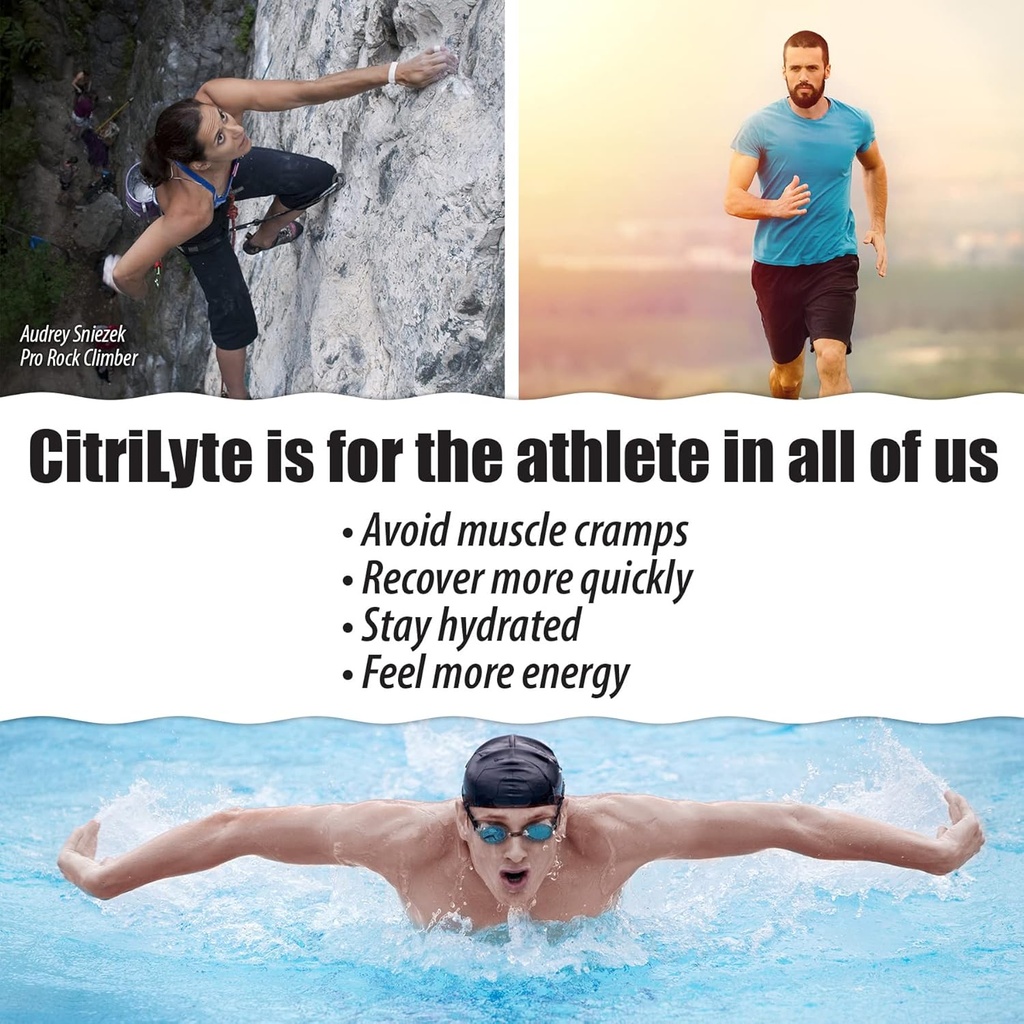elete CitriLyte Electrolyte Add-in Hydration Drops | Sodium, Magnesium, Potassium | Slight Lemon Flavor, All Natural | Leg and Muscle Cramp Relief | Transform Any Drink into a Sports Drink, 32 oz 6