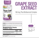 SOLARAY Grape Seed Extract 100 mg Plus Bioflavonoid Complex | Healthy Cardiovascular & Blood Vessel Support | 60 VegCaps 3