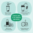 KOS Vegan Protein Powder, Unflavored & Unsweetened - Low Carb Pea Protein Blend, Organic Superfood Rich in Vitamins & Minerals - Keto, Soy, Dairy Free - Meal Replacement for Women & Men - 20 Servings 6